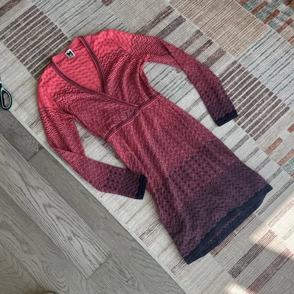 Missoni Pink and Purple Mini Dress - Picture 2 of 5